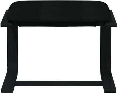 YOR® Voetenbankje of poef - Voetenbankje - Poef - Hockers en poefen - Zwart - 51cm x 41cm x 40cm