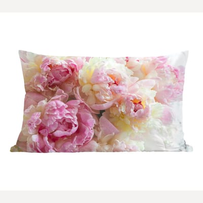 Sierkussens - Kussentjes Woonkamer - 60x40 cm - Vintage - Bloemen - Rozen - Natuur