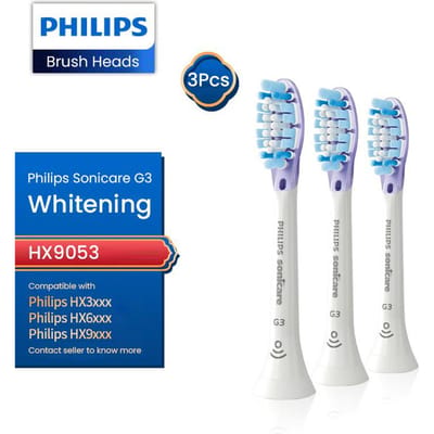 3 stuks Philips-opzetborstelvervangingen Van toepassing op: Philips HX3, HX6, HX9 elektrische tandenborstels HX9043 HX9053 HX9063 HX9073