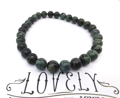 Armband – Edelsteen - Kambaba Jaspis - 6mm Kralen - 18 cm - Werking - Werking - vrede, rust en vruchtbaarheid en helpen bij meditatie.