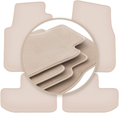 PREMIUM beige vloermatten voor: Dodge Challenger III coupé 2008-