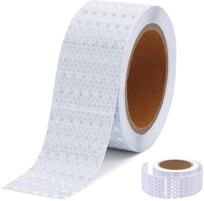 Reflecterende Zelfklevende Tape 5 cm x 10 m - Veiligheidsmarkering voor Verkeer, Trappen en Parkeergarages