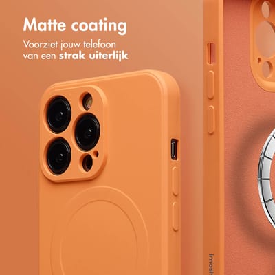 imoshion Hoesje - Geschikt voor Apple iPhone 16 Pro - Color Backcover geschikt voor MagSafe - Oranje