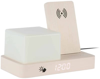 Karlsson Wekker Retro - Wit - 11.5x15.4x20cm - Modern - Wekker voor slaapkamer - Wekkers