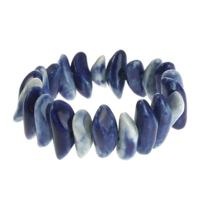 Behave - Rekarmband keramiek blauw - Boho stijl - Voorjaarstrend