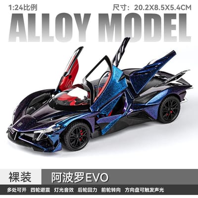 1:24 Apollo Project Evo Hypercar Legering Sportwagen Model Diecast Metaal Huis Trendy Ornamenten & Computer Bureau Decoratie Cadeaus
