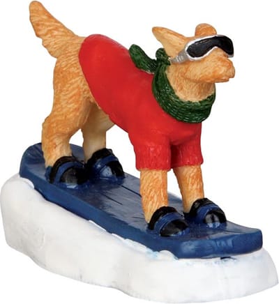 Snowboarding dog LEMAX