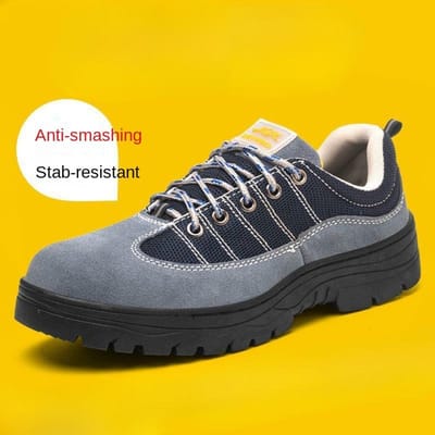 Chaussures de travail pour hommes, Anti-écrasement, Anti-perforation, Résistantes à l'usure, Antidérapantes, Déodorantes et Respirantes 46 white