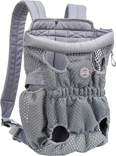 Huisdieren Rugzak - Draagtas Kat Hond - Reizen met Huisdier - Ademend Ontwerp - Tot 10 kg - Grijs