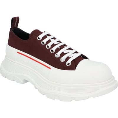 Alexander McQueen Tread Sneakers 'Bordeaux Wit'