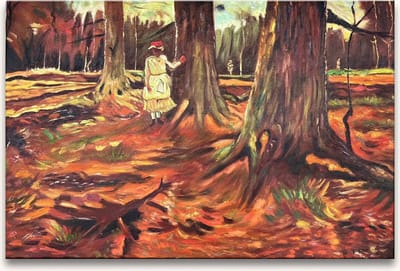 Handgeschilderd schilderij Olieverf op Canvas - Vincent van Gogh - Jonge Vrouw in het Haagsche