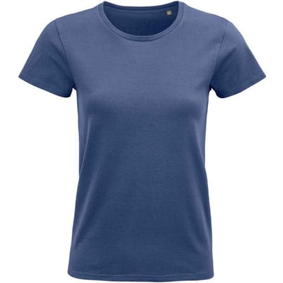 SOLS Dames/Dames Pioneer Organic T-shirt (Denim)