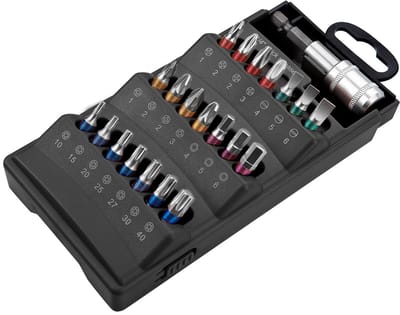 Graphite - Schroefbit Set - 22-delige Set - 1/4" x 25 mm - Opslagdoos voor Montagegordel