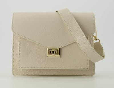Stacey - Classic Grain - Leer - Handtassen - Crossbodytassen - Beige -