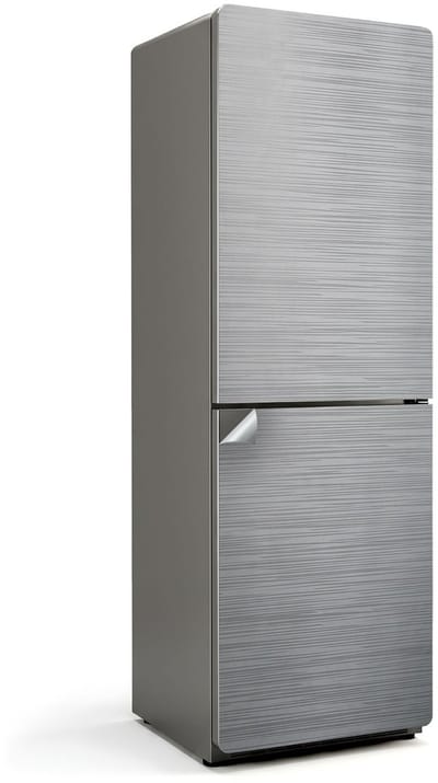 Wallfluent Koelkaststickers - Vloeiende lijntextuur Koelkast Folie - 60 cm x 180 cm - Grijs Koelkaststickers - Decoratieve Koelkaststicker - Koelkast Decoratie - Zelfklevende Koelkaststicker - Koelkast Versiering