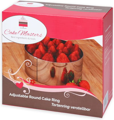 Cake Masters Verstelbare Taart Ring Hoog 8cm