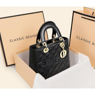 Dames Herfst en Winter Nieuwe Damestassen Concubinetassen, Crossbodytassen High-end Niche Echt Lederen Handtassen beige