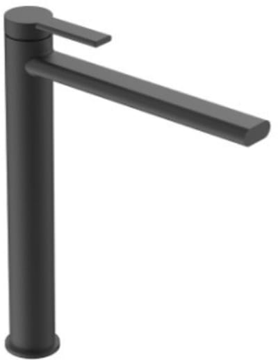 Wastafelkraan Rondo by FuturBath mengkraan hoog mat zwart H-29cm