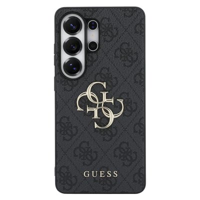 Guess 4G Metal Logo Backcover voor de Samsung Galaxy S26 Ultra - Zwart