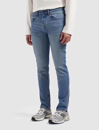 PURE PATH The Ryan Slim Fit Jeans Jeans Heren - Broek - Blauw - Maat 28