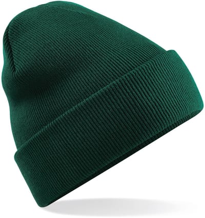 Beechfield Beanie Wintermuts - donkergroen - acryl - volwassenen - one size - muts