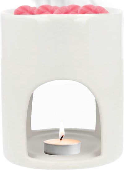 Scentchips® Duo Matt Waxbrander - Geurbrander - Oliebrander - Wax Melts Brander - Aromabrander - Ook Geschikt Voor Essentiële Oliën - Geurolie - Waxmelts - Wit
