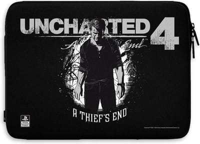 Uncharted 4 - Laptop hoes zwart - Games merchandise - 15 inch - Hybris