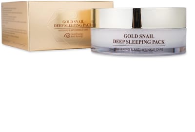 Gold Snail Deep Sleeping Pack / Verhelderend anti-verouderingsmasker met slakkenafscheiding 100 ml