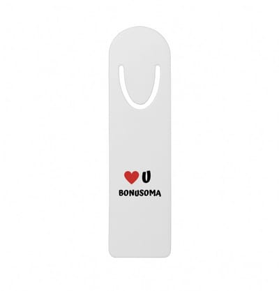 Hacebo® - love u bonusoma metalen boekenlegger - Oma - de liefste oma - verjaardag - cadeautje voor oma - oma artikelen - kado - geschenk Bladwijzer boekenleggers - 12.7 cm x 3.2cm