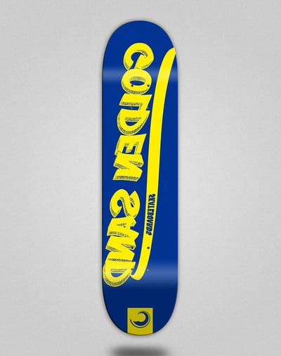 Skateboard Deck - Tabla Yank - Street Tricks - Duurzaam Ontwerp - 8.25 Inch - Blauw Geel
