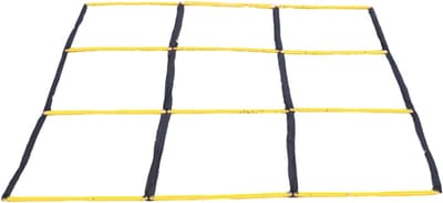Snelheidsladder Trainingsladder - Agility Ladder Voetbal - Voetwerk Verbeteren - Scheurbestendig Ontwerp - 9 Sporten - Geel