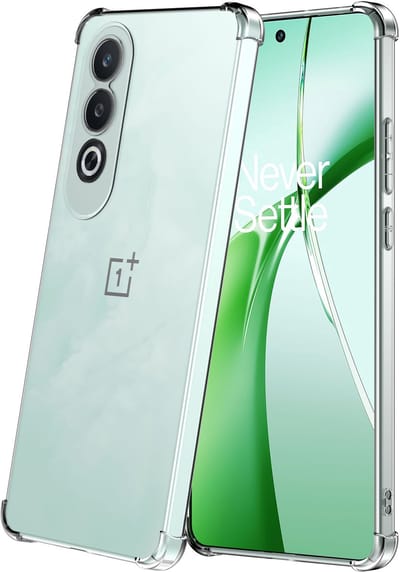 Geschikt voor OnePlus Nord CE 4 Telefoonhoesje Transparant met Stootrand - Clear Case Shockproof TPU Siliconen Back Cover Case Doorzichtig - Smartphonica geschikt voor OnePlus Nord CE 4