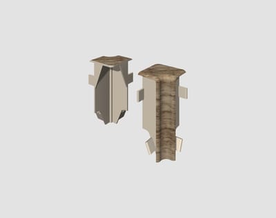 EGGER in hoekelement voor 6 cm plint KUBUS Eiken beige