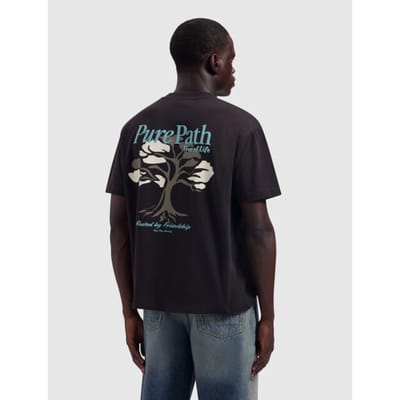 PURE PATH Tree Of Life Polo's & T-shirts Heren - Polo shirt - Bruin - Maat S