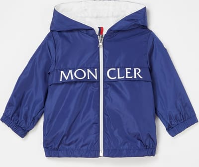 Moncler Erdvile jack met capuchon - Blauw - Maat 68
