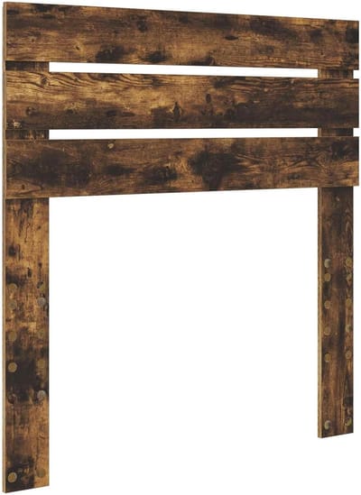 Hoofdbord Hout - Bedombouw Nachtbord - Slaapkamer Decoratie - Afwerking aan beide zijden - 100 cm breed - Gerookt eiken
