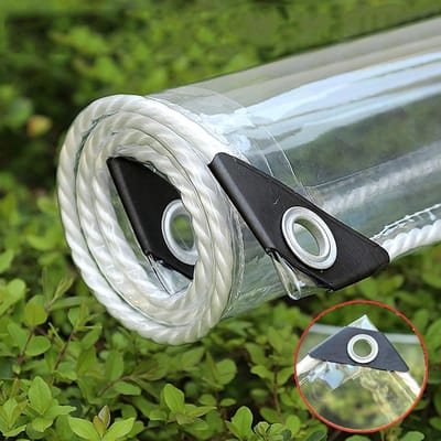 Transparant Zeil - Afdekzeil PVC - Tuin Beschermen - Waterdicht & UV-bestendig - 3 x 3.5m - Doorzichtig