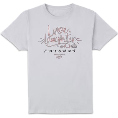 Friends Love Laughter t-shirt - Wit - 3XL