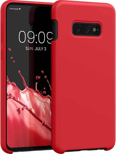kwmobile telefoonhoesje geschikt voor Samsung Galaxy S10e - Hoesje met siliconen coating - Smartphone case in awesome pink