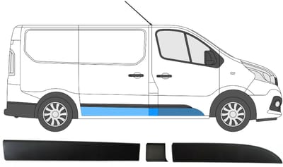 Sierlijsten set voor Renault Trafic 2014- / Rechts