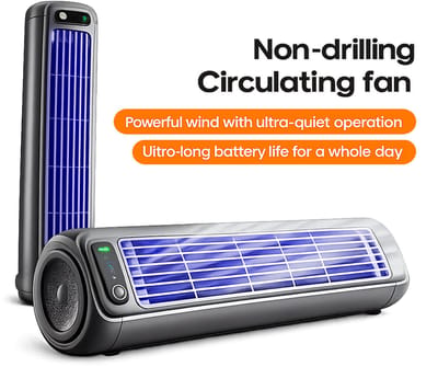 Velmio Draagbare Airco - Persoonlijke Koeler - Luchtverkoeler - Ventilator - Thuis en Kantoor - Stille Werking - 3 Standen - Compact Formaat