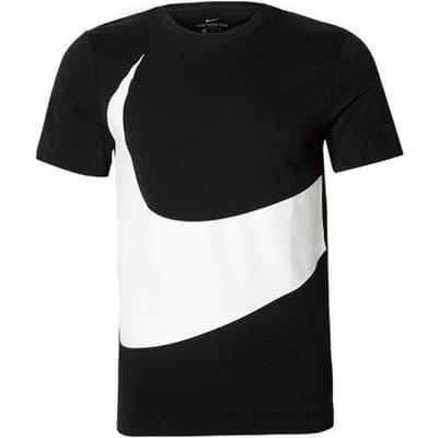 Nike Sportswear Big Swoosh T-shirt met korte mouwen Heren Tops Zwart AR5192-010 L white
