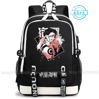 Jujutsu Kaisen Rugzak Anime Satoru Cosplay Mochila Grote Capaciteit Student Jongens Schooltas Cartoon Laptop Reizen Rucksack Cadeau 12 inches