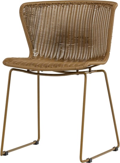 WOOOD Wings Tuinstoel - Honinggeel - Kunststof - 78x55x54 - Set van 2