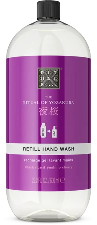 Rituals - Navulling voor Handzeep - 600 ml - Ritual of Yozakura - Zwarte Rijst & Yoshino Kers - Alleen Navulling - Pomp niet inbegrepen - Zeep - Refill voor zeepdispenser - Refills voor handzeepdispenser