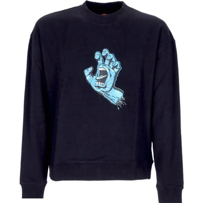 Cabana Hand Crew lichtgewicht herensweatshirt met ronde hals zwart