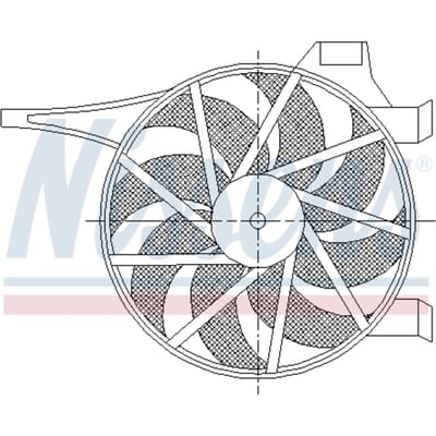 Koelventilatorwiel, motorkoeling NISSENS 85596