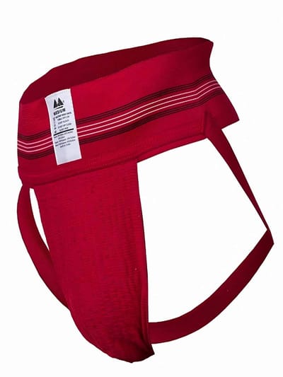 MM Sports The Original No. 10 Swimmer/Jogger Jockstrap 3 inch Red - MAAT L - Heren Ondergoed - Jockstrap voor Man - Mannen Jock