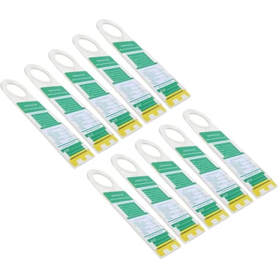 10 PCS Étiquette d'échafaudage Verrouillage Avertissement Entretien Signe pour Sécurité Électrique Chimique Industrielle white