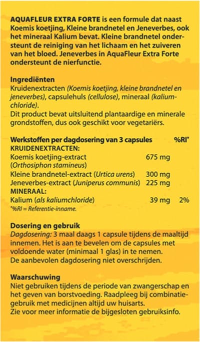 Bloem AquaFleur Extra Forte - 60 capsules - Voedingssupplement